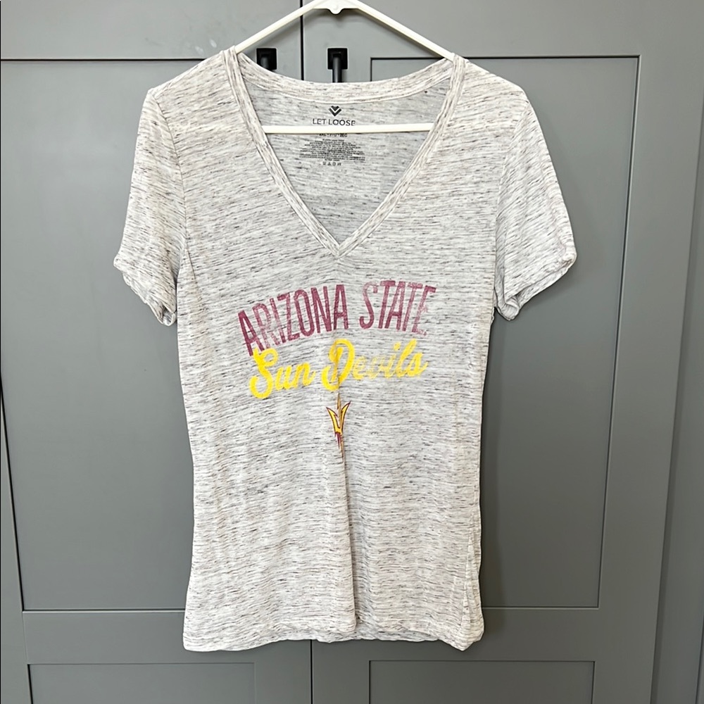 Gray Heather Arizona State Fitted Short Sleeve Tee
